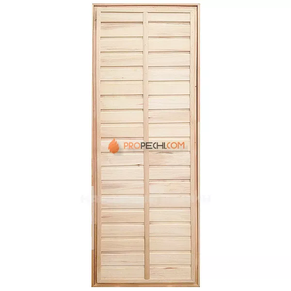 Дверь для бани  1900х700 мм глухая осиновая с петлями