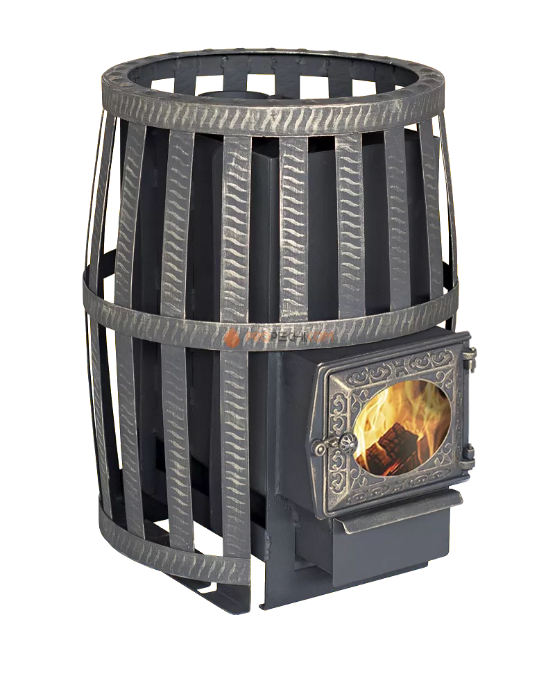 Банная печь Березка Корвет 15 (сетчатый кожух, ДТ-3 стекло)