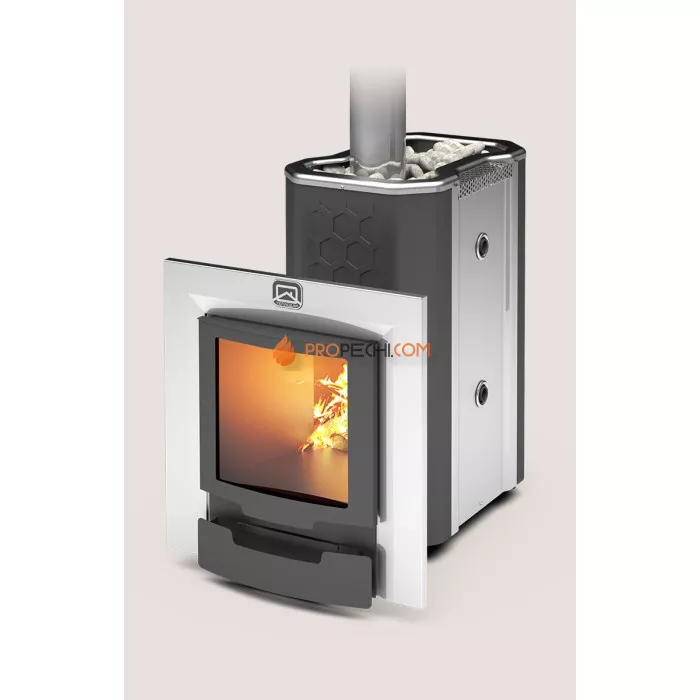 Печь для бани Теплодар Сибирь-20 ЛРК Профи Панорама 2.0