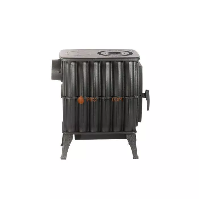 Отопительно-варочная печь-камин Атмосфера Бахта - чёрный