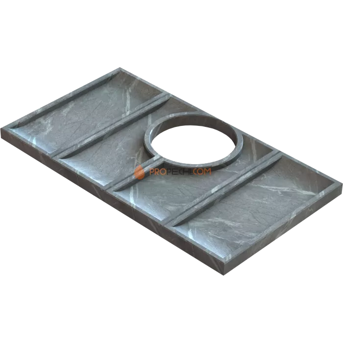 Комплект арома-чаш для печи Klover RT 100-RV с дымоходом (Талькомагнезит)