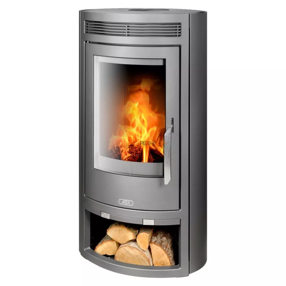 Печь-камин ABX Arktis 4 серая сталь