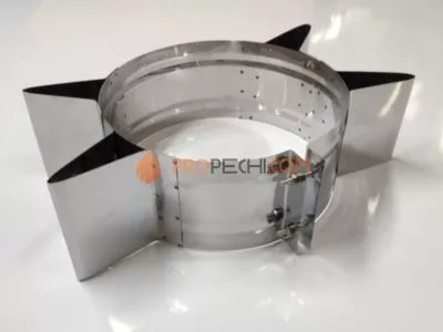 Хомут широкий (опорный, звезда) D=350 360гр. s=0.5 нерж. ФлюГранд