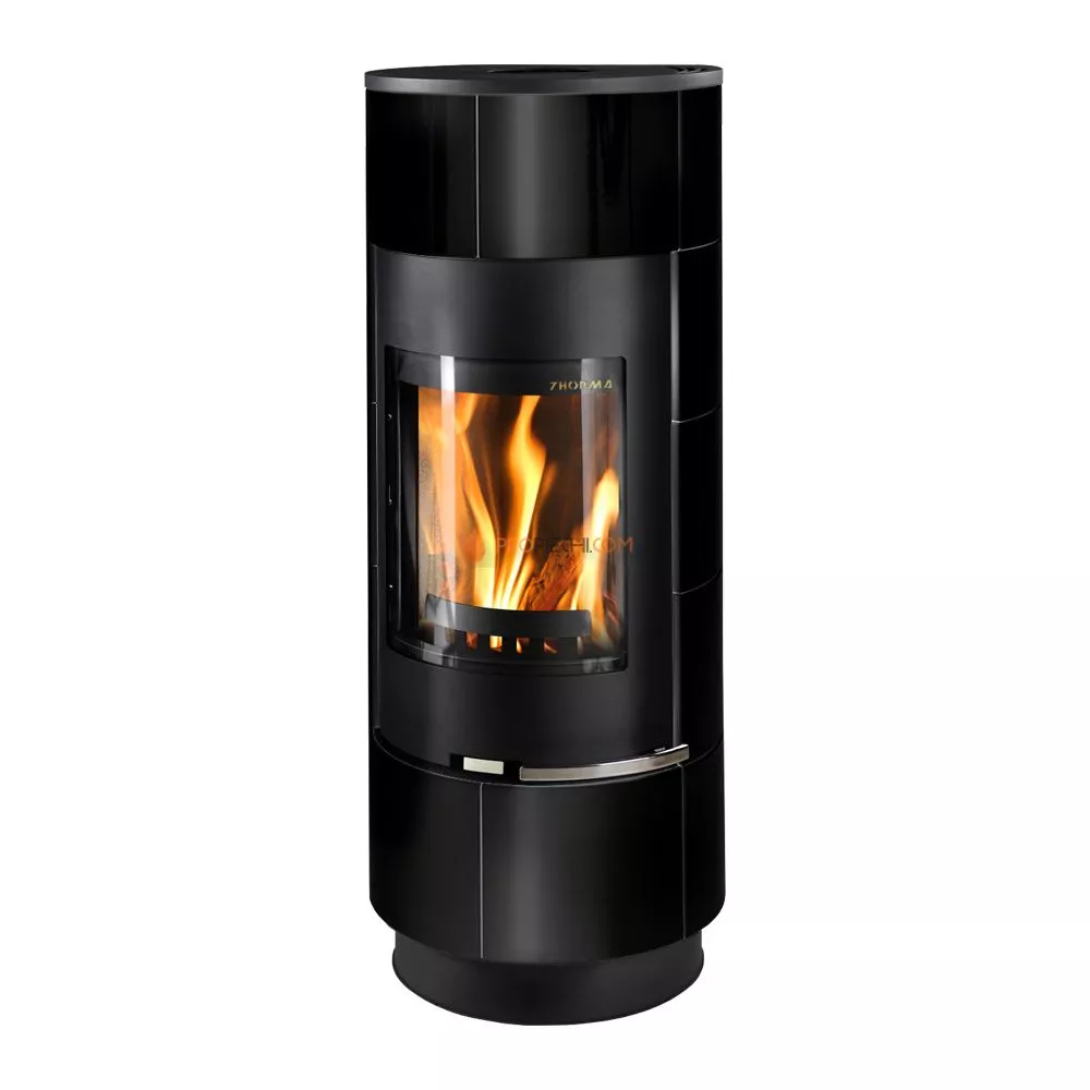 Печь-камин Thorma ATIKA, черный/черный, с аккум. камнями