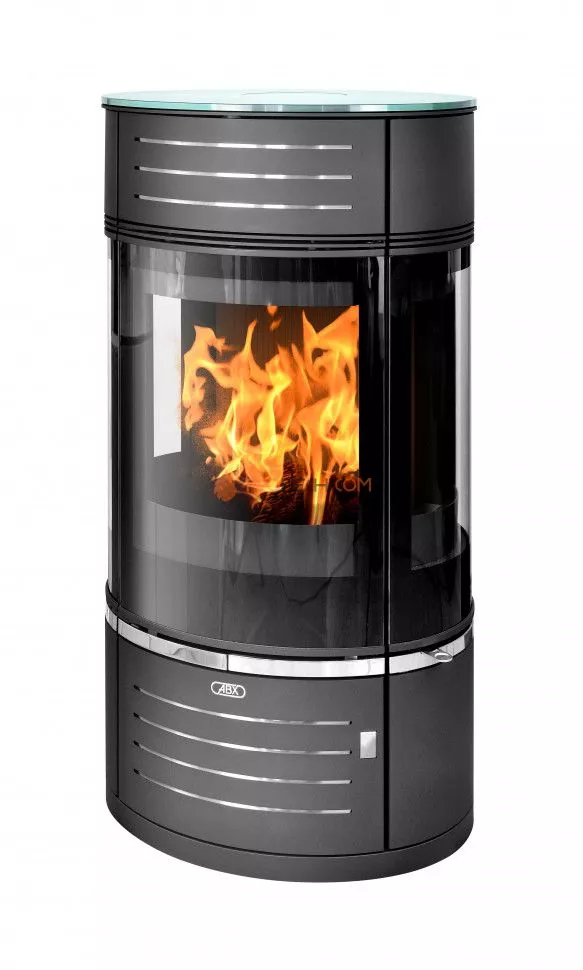 Печь-камин ABX Atrium 7 серая стекло