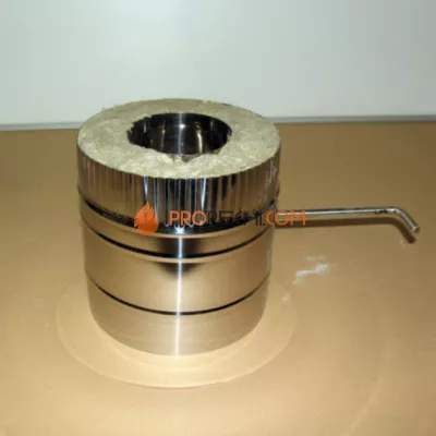 Шибер поворотный D=250\350 Sвнутр.=1.0 aisi 321-нерж. ФлюГранд