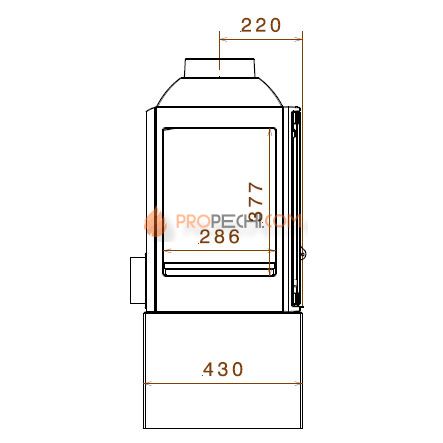 Печь-камин Liseo Castiron LCI 5 GF Stove