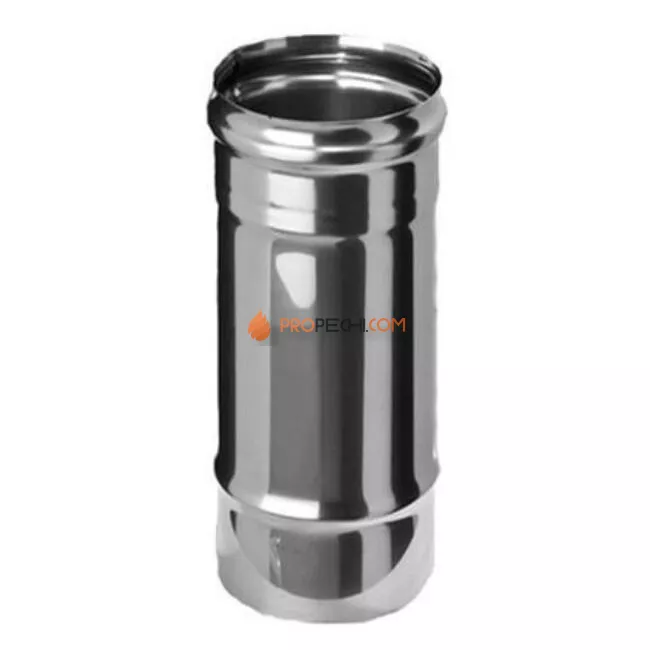 Переходник для дымохода, сталь AISI 430, толщина стенки 0.5 мм, Ø110 М - 115 П