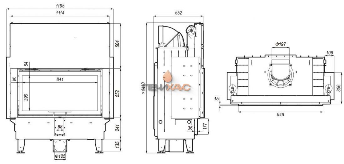 Каминная топка Defro Home Intra LA G