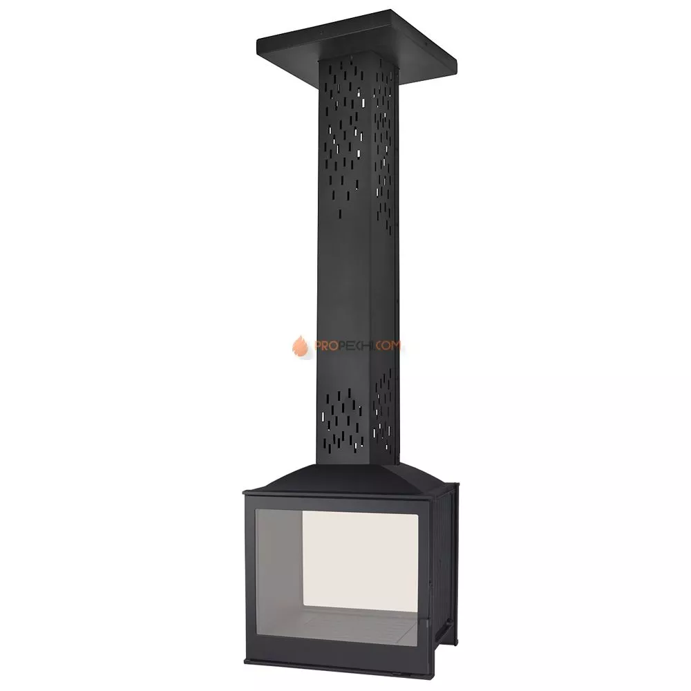 Печь-камин Liseo Castiron LCI 5 GDF Sky, двусторонняя