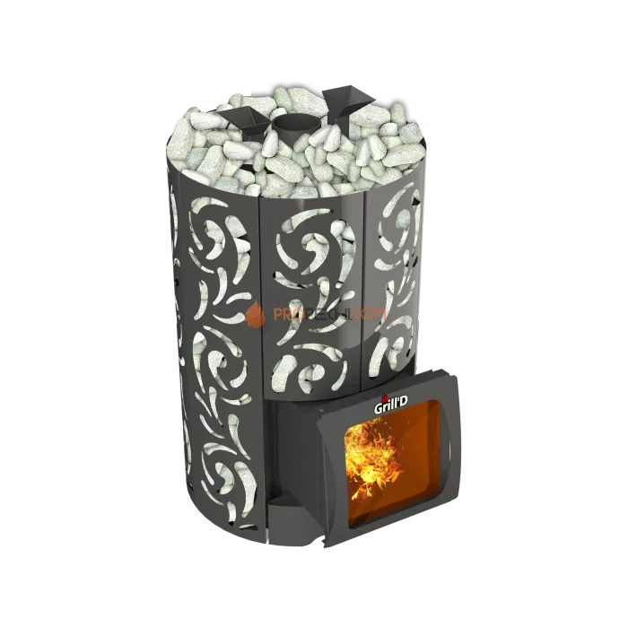 Дровяная банная печь Grill’D Violet World Short Window Max Pro
