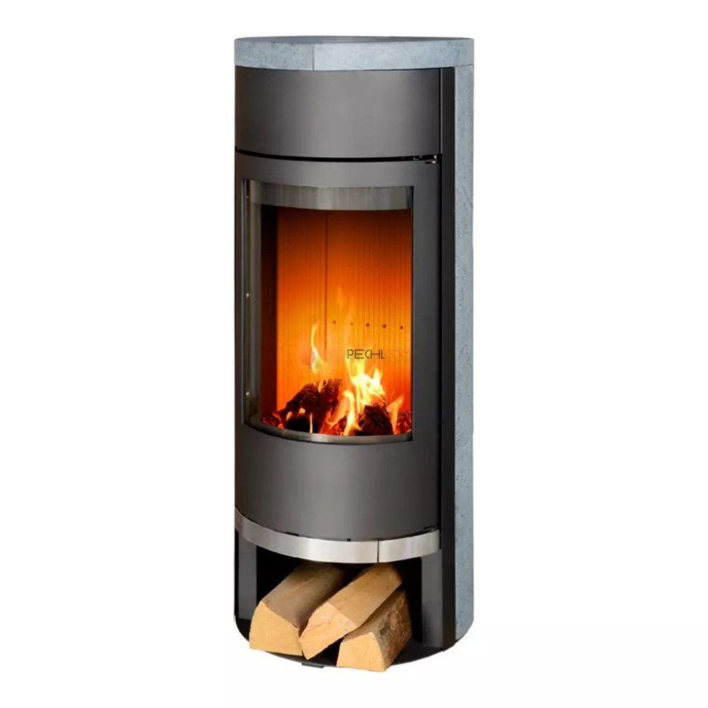 Печь-камин ABX Vigo черная талькохлорит