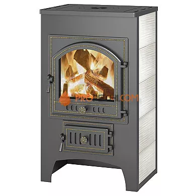 Печь-камин Везувий ПК-01 (205) с плитой (бежевый)