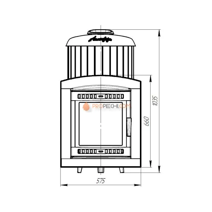 Чугунная печь для бани Атмосфера XL ламели Россо Леванто