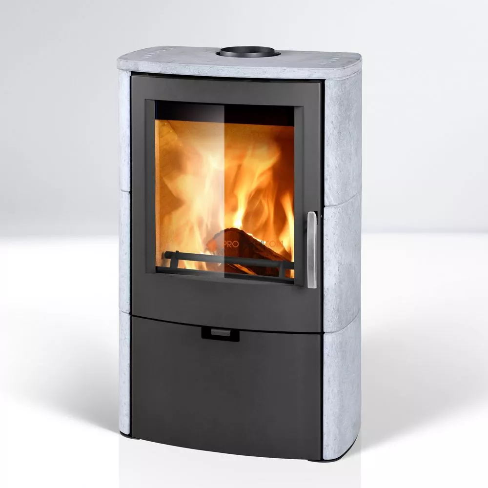 Печь-камин Thorma FALUN Serpentino, серый