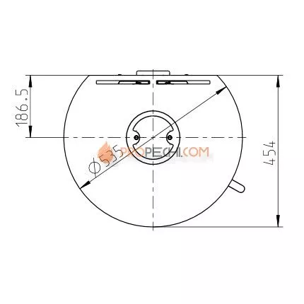 Печь-камин Thorma TOLEDO exclusive, черная
