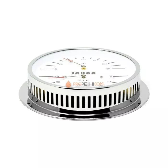 Термометр-гигрометр для сауны Fischer в латунном корпусе 5030-47