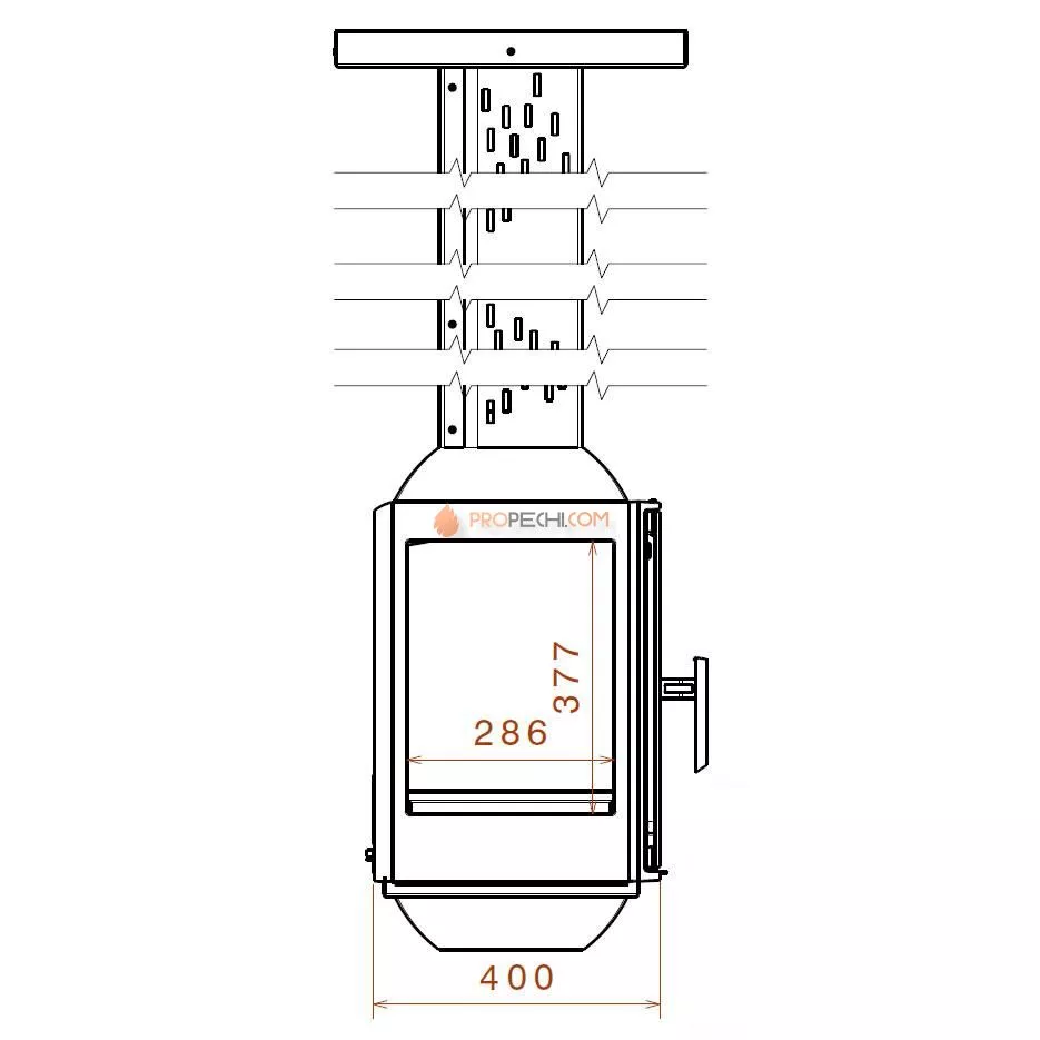 Печь-камин Liseo Castiron LCI 5 SKY G4