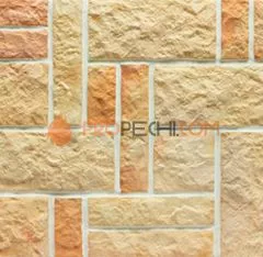 Плитка Рваный камень Хаос разноцвет