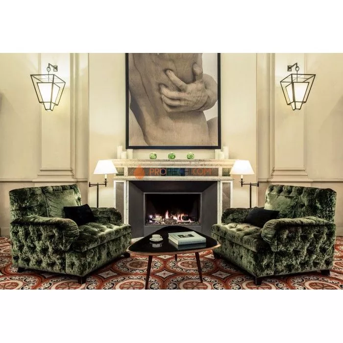 Газовая топка Vero Design Gala Квадратная (900x900 мм) D130/200 мм, горелка VLK burner