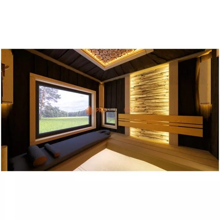 Каркасная двухмодульная баня Woodson Free 6х5 (утепление 100)