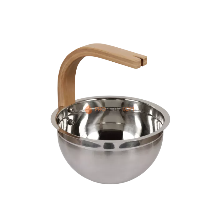 Ведро SAWO стальное 3л., ручка изогнутая кедр, 343-MD