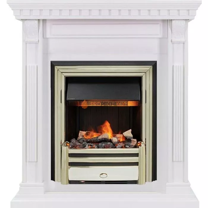Каминокомплект Dimplex Orlean - Белый дуб с очагом Cavendish