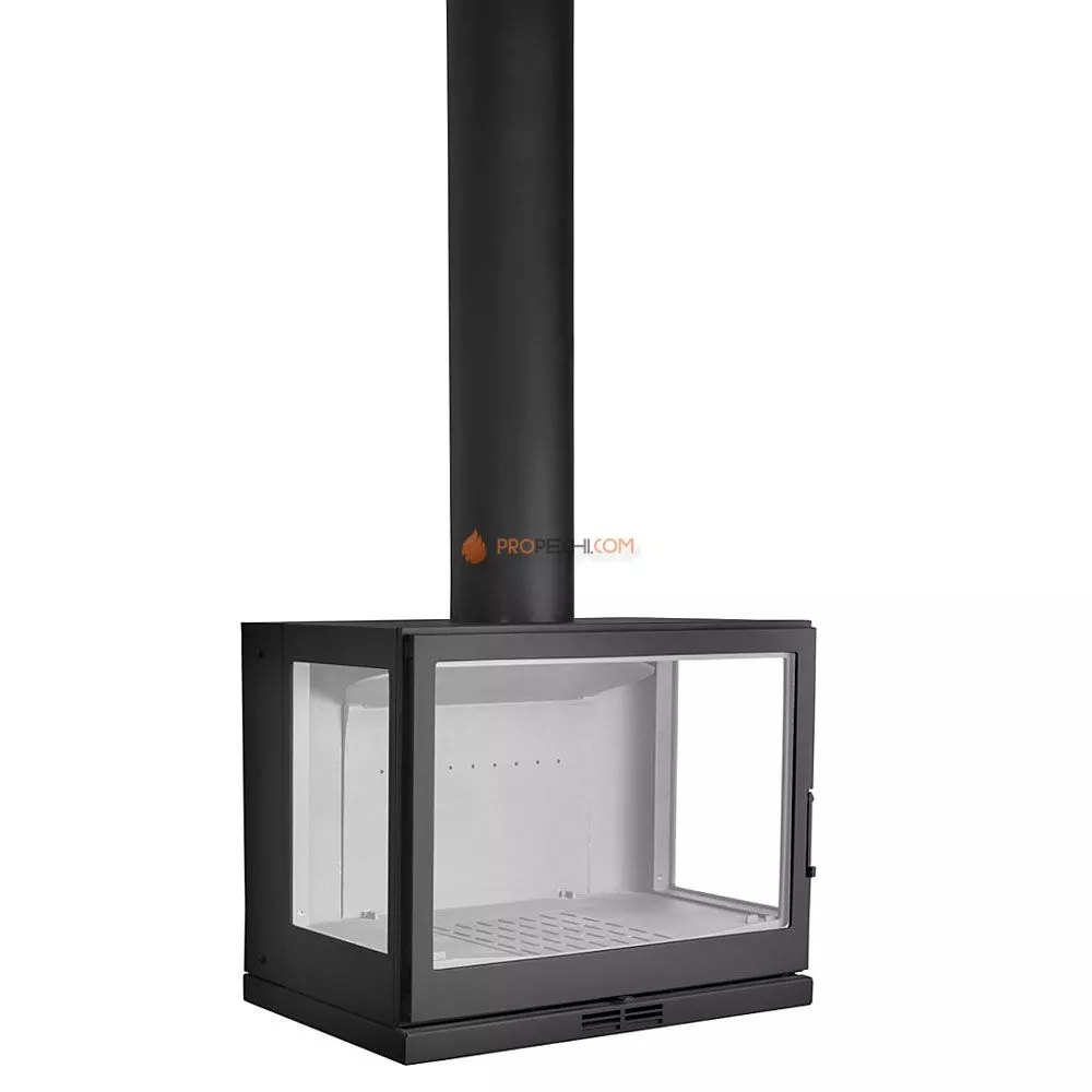 Печь-камин Liseo Castiron LCI 7 GLR Wall, два боковых стекла