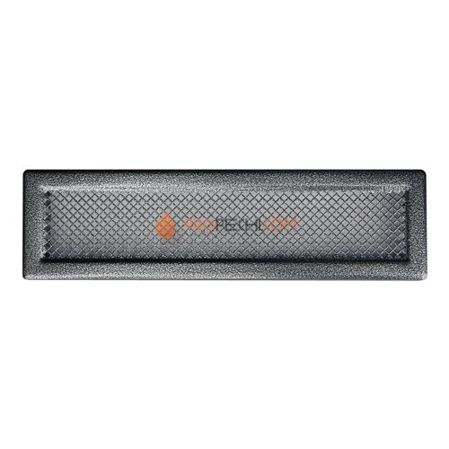 Решетка каминная стальная Серебро 105х425 Tarnavva