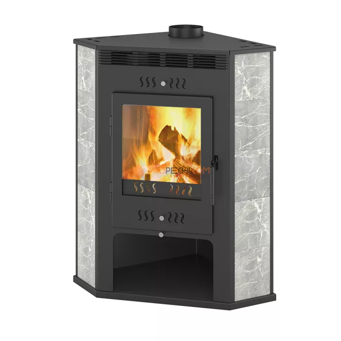 Печь-Камин ASTON 11 кВт (180 м³) угловой d 150мм Талькохлорит