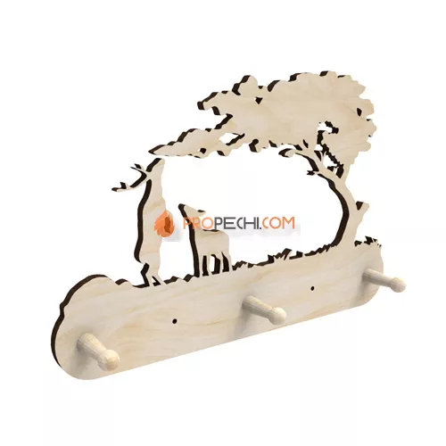 Вешалка 3 крючка Олени