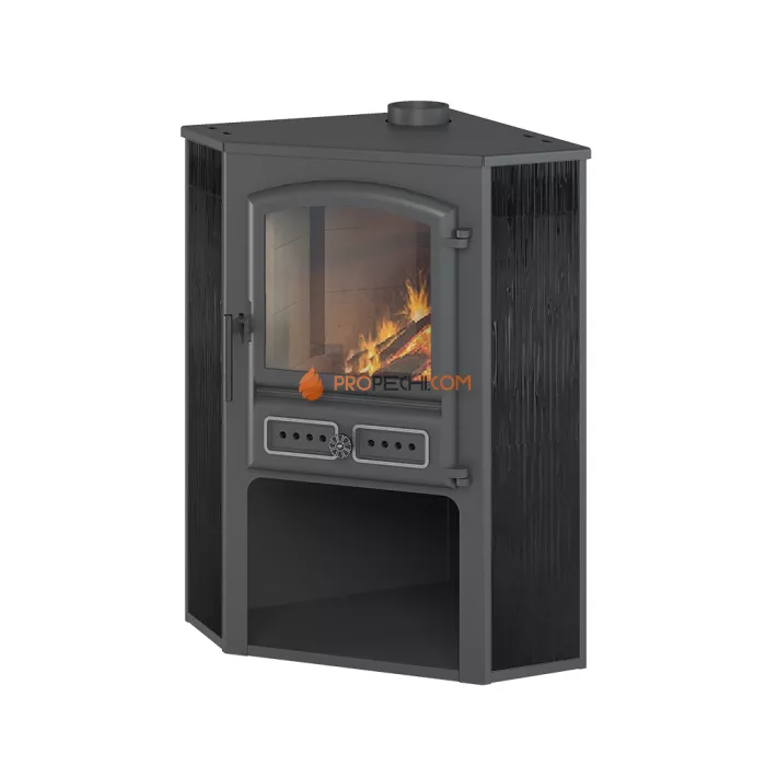 Камин ЭТНА (БКД) угловой Антрацит D 115мм