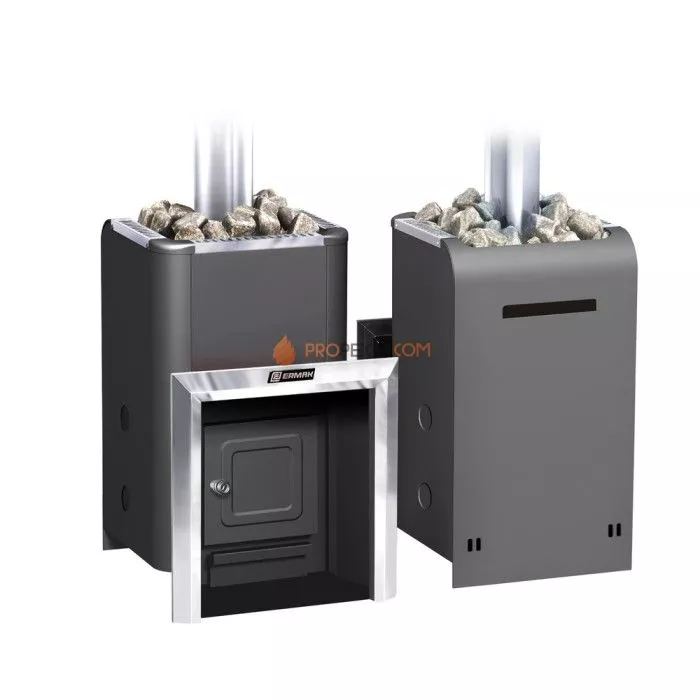 Газодровяная печь для бани Ермак Уралочка 16