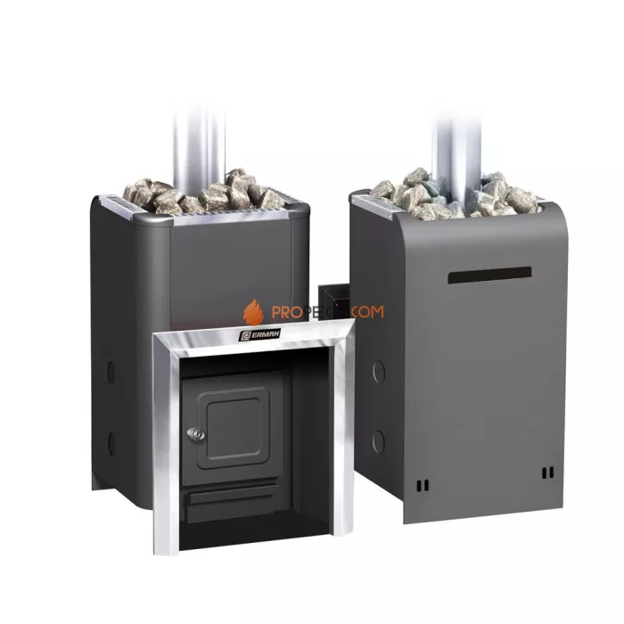 Газодровяная печь для бани Ермак Уралочка 16