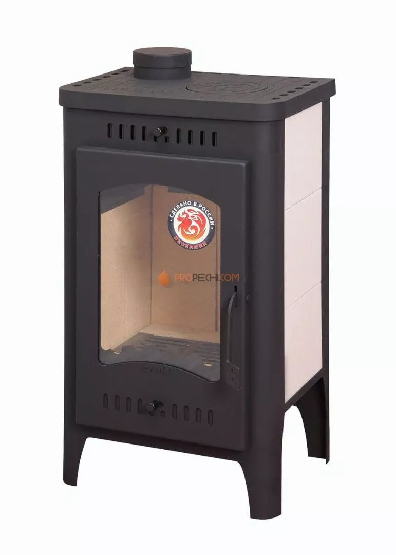 Печь-камин ЭкоКамин Бавария Оптима с плитой