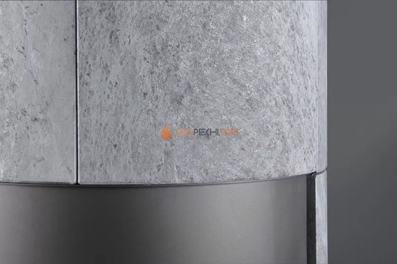 Печь-камин Thorma Delia, черный/serpentino