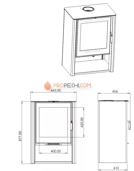 Печь-камин Мета-Бел Севан 7