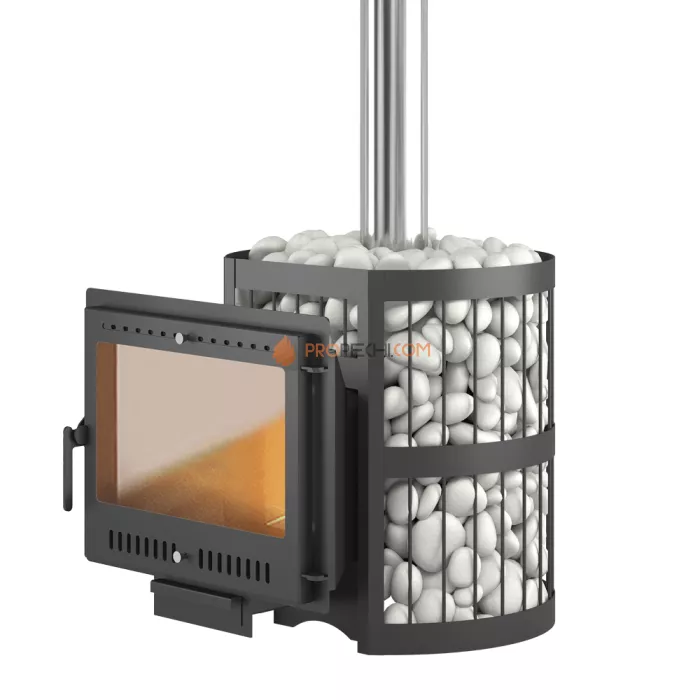 Печь для бани ЭТНА 18 (Панорама)