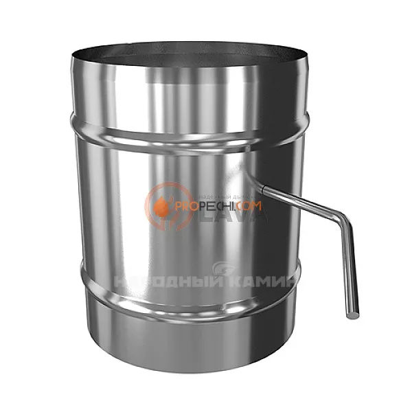 Шибер ЭЛИТ 180 мм. 304 нерж. (0,8 мм)