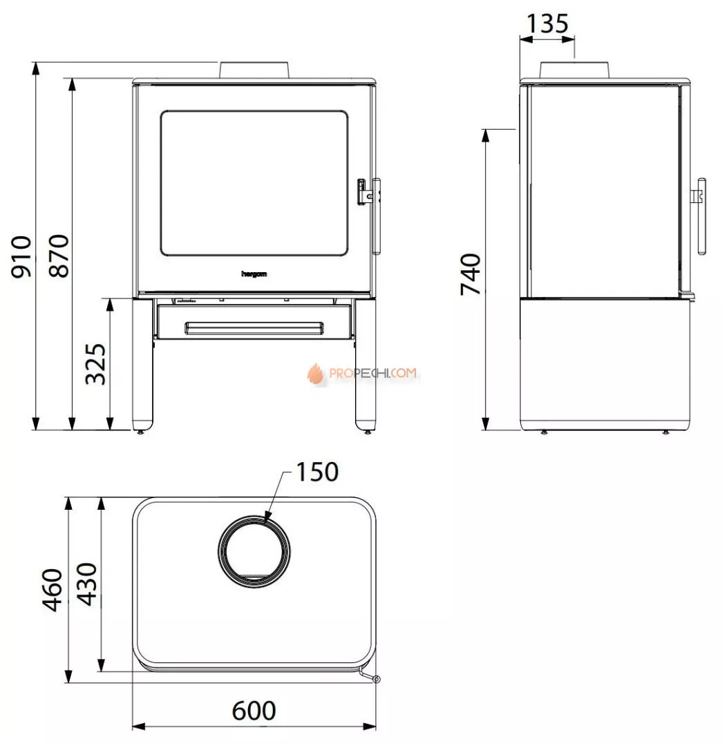Печь-камин Hergom E40