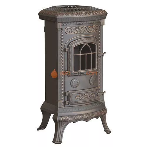 Печь-камин Nordflam Plato патина