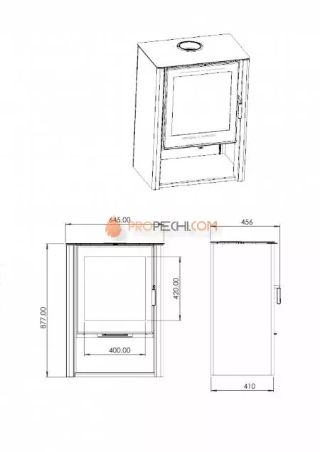 Печь-камин Мета-Бел Севан 7В