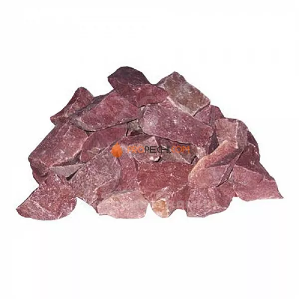 Камни для бани Кварцит малиновый