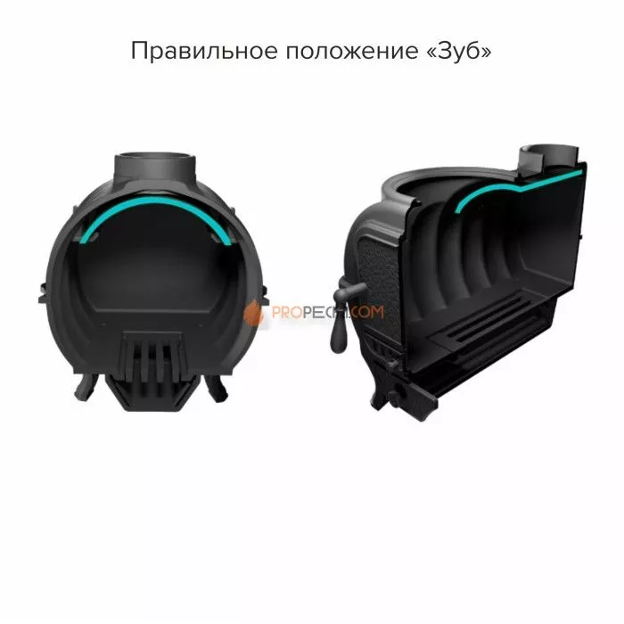 Отопительно-варочная печь Прометалл Тайга PRO