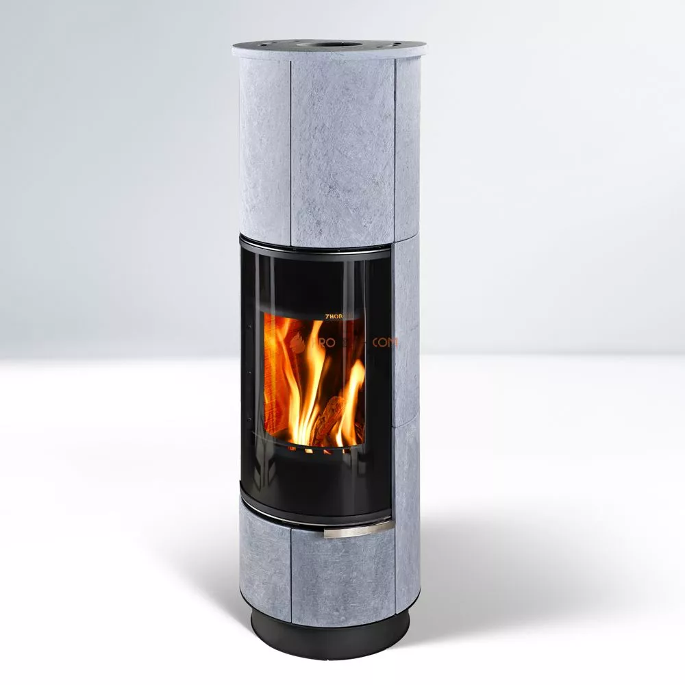 Печь-камин Thorma DELIA Plus Serpentino, черная