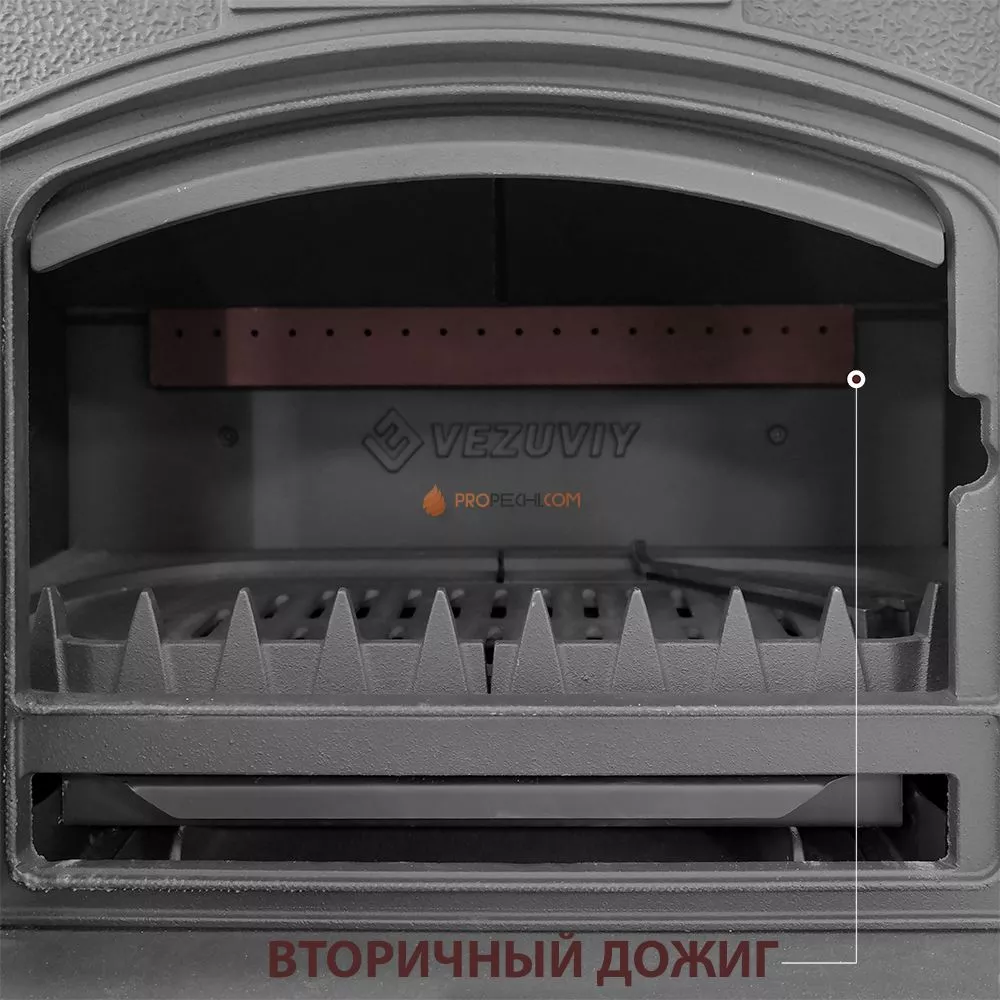 Чугунная печь Везувий KZ-14 "Антрацит"