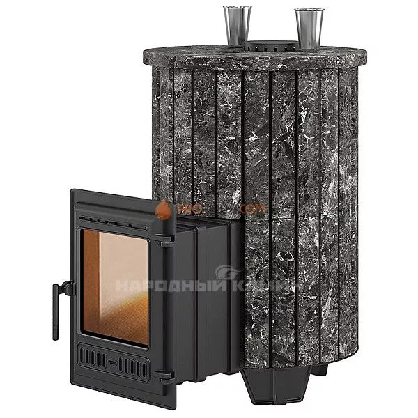 Печь для бани Эверест Steam Master 38 Чугун Ламель Пироксенит