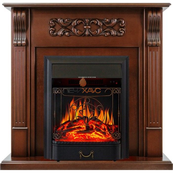 Каминокомплект Royal Flame Venice - Махагон коричневый антик с очагом Majestic FX Black