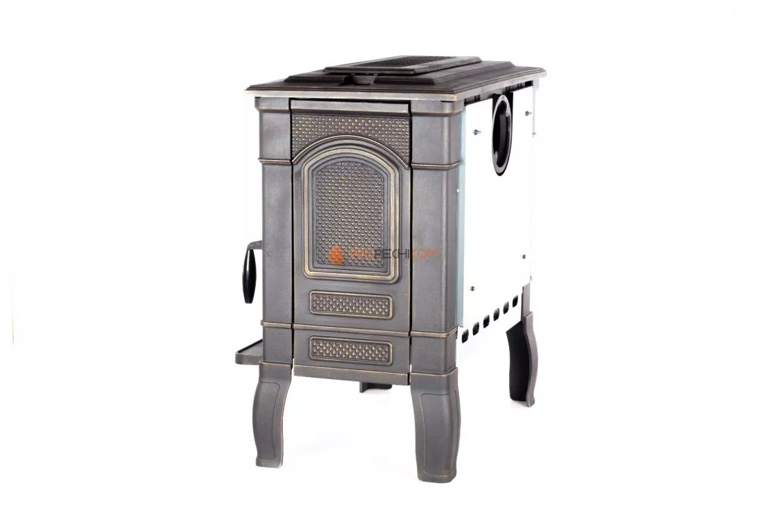 Печь-камин Fireway Gunter патина бронза