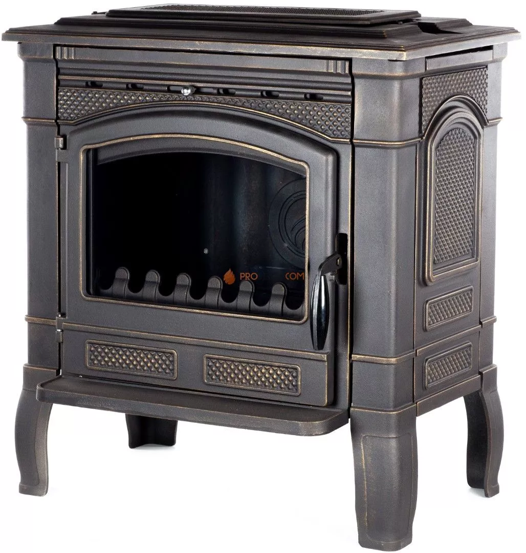 Печь-камин Fireway Gunter патина бронза